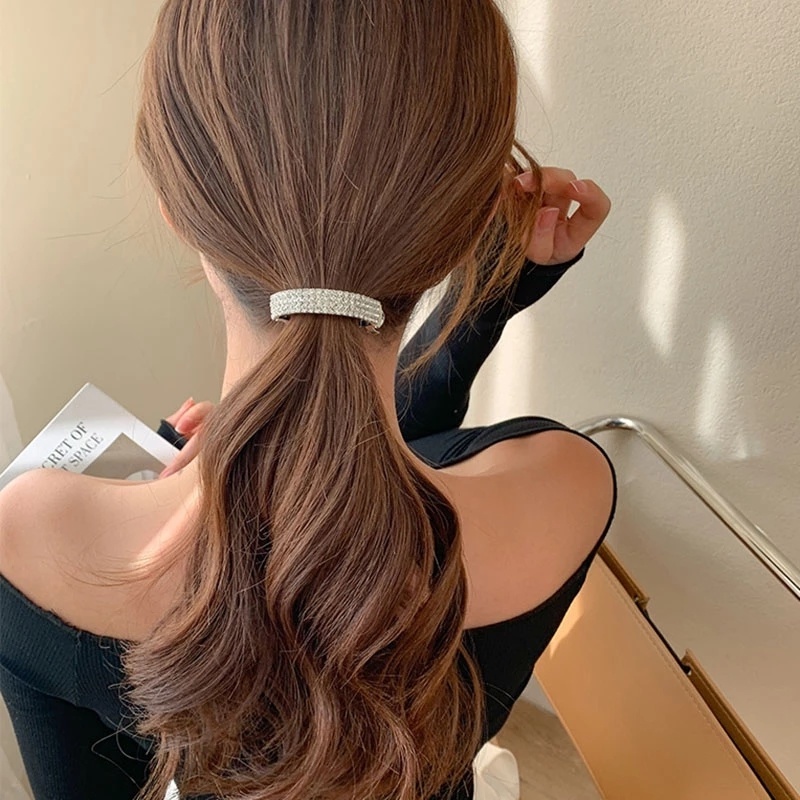 Jepit Rambut Kristal Berlian Imitasi Untuk Wanita