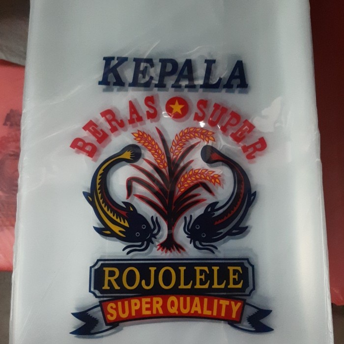 

978Eq10W Plastik Beras 5Kg Cap Bunga / Rojolele - Cap Lele WQ12