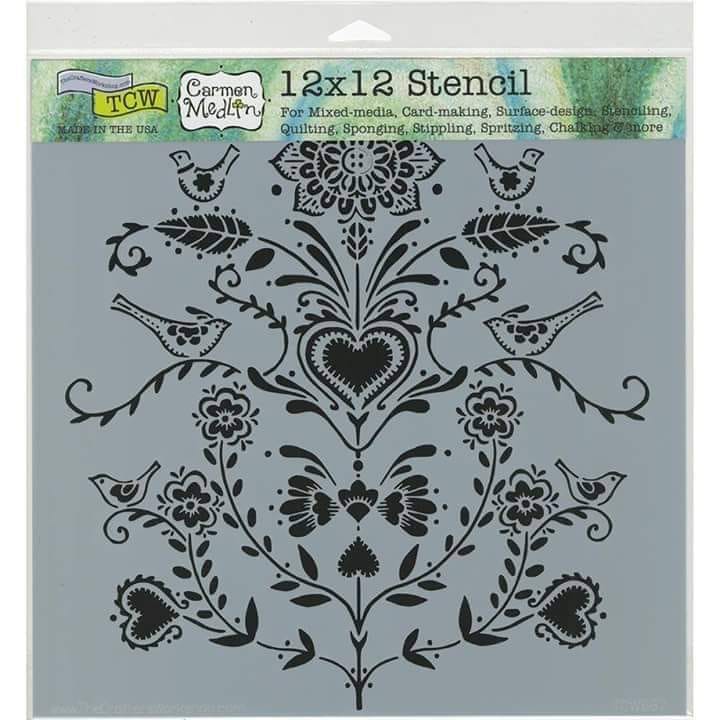 

TCW Stencil 12x12”- Code 6