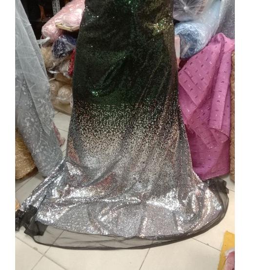 ♣ kain sequin gradasi | bahan tulle sequin gradasi | seribu payet ✶