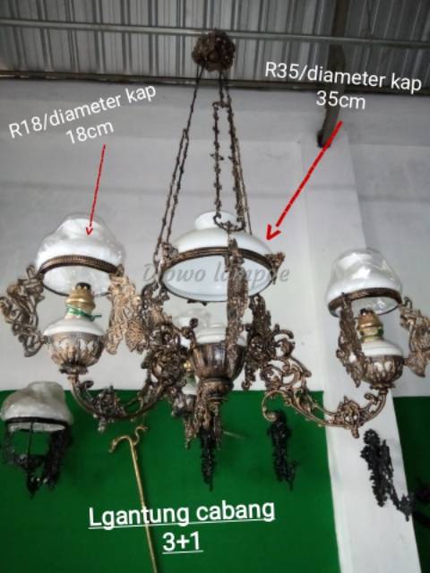 Jual lampu gantung klasik/Gantung OVJ cabang 4/lampu retro/lampu