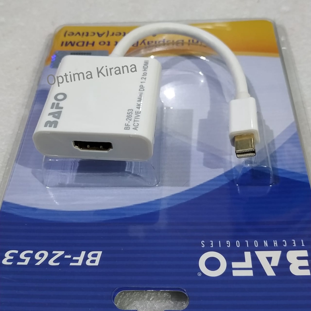 BAFO bf-2653 MINI DISPLAYPORT TO HDMI F ACTIVE ADAPTER - MINI DP TO HDMI AKTIF