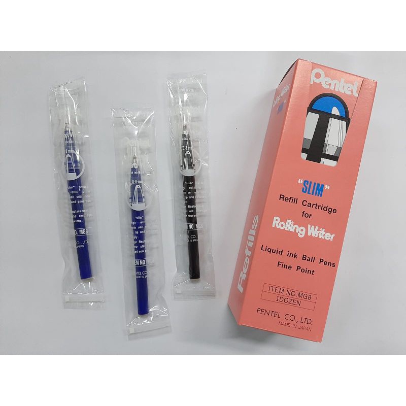 

refil pentel mg 8 ORI MURAH hitam dan biru