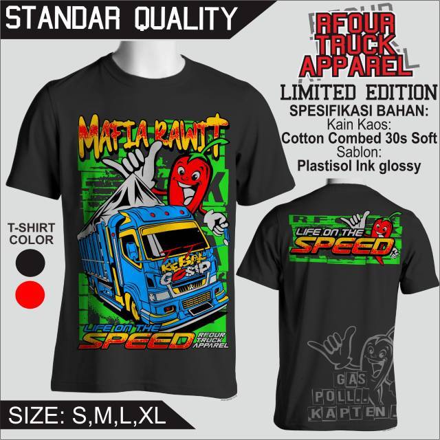 Kaos truck canter mania // kaos truck edisi worker // kaos truck canter // kaos truk anti gosip