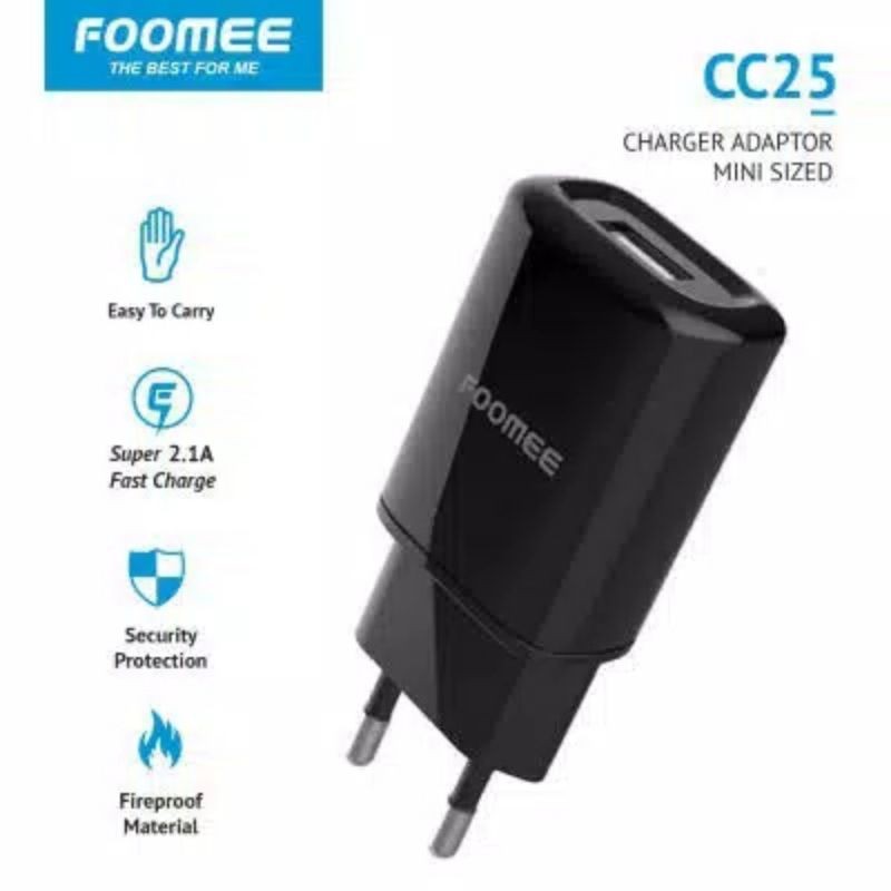 Foomee CC25 Mini Sized Travel Charger 2.1A