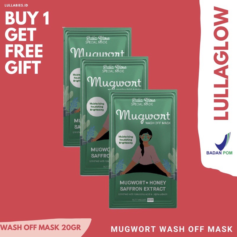Join Reseller & Distri Resmi Lulla Glow Mugwort Saffron Mask 20gr - Paket Reseller Distri Masker