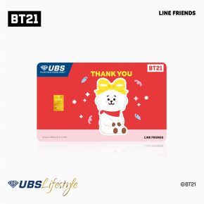 Logam Mulia UBS Press BT21 / BTS 0.25 Gram | LM Emas 24 Karat BTS Hampers