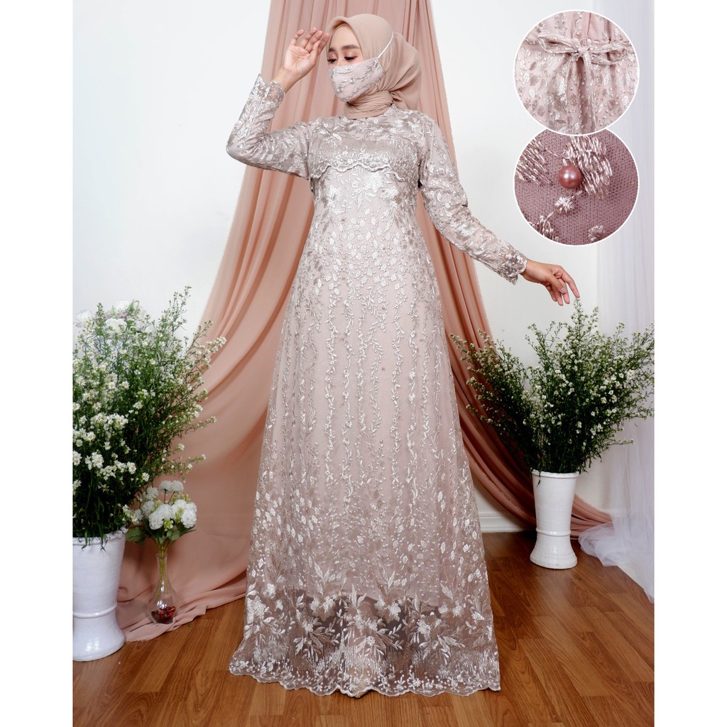 Gamis Aulia Novie / Kebaya Modern / Gamis Pesta Mewah / Kebaya Gamis / Gamis / Kebaya Kondangan