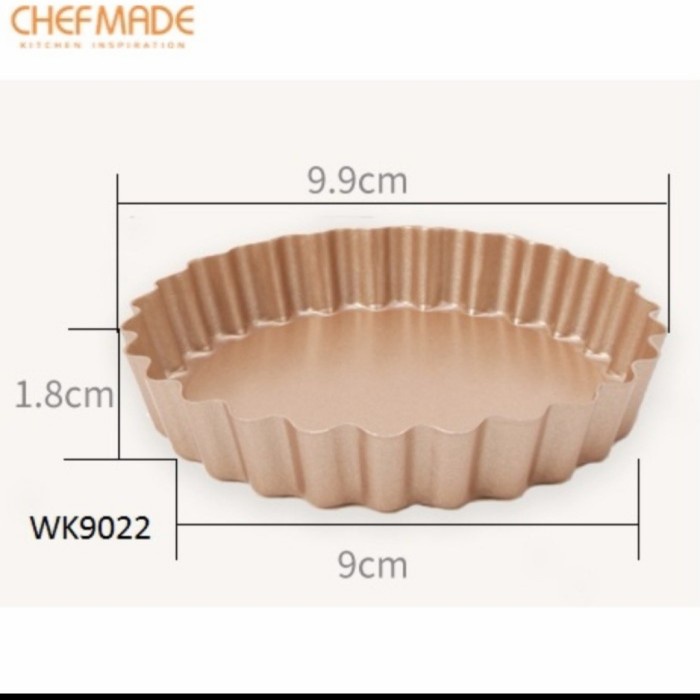 Chefmade 4inch round tart pan wk9022 / loyang kue pie mini