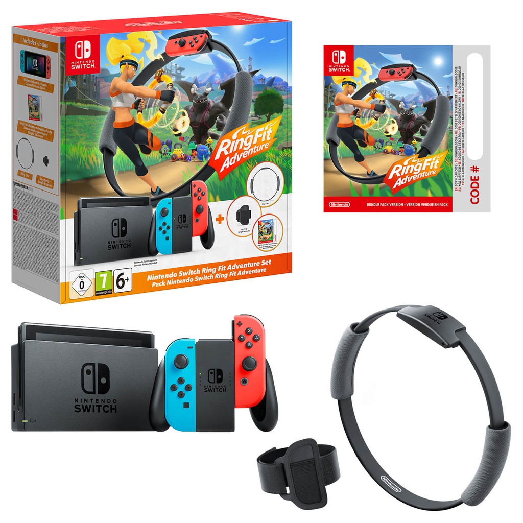 Nintendo Switch Ring Fit Ringfit Adventure Video Game Ready stock Original