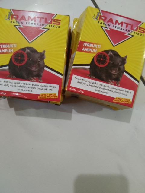 Obat Pembasmi Tikus Paling Ampuh Ramtus Racun Tikus Mati Kering Tidak Bau Racun Tikus Mobil 12 Pack