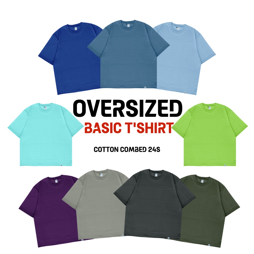OOTDSUPPLY Oversized Tshirt Basic Noisy I Oversize Pria and Wanita
