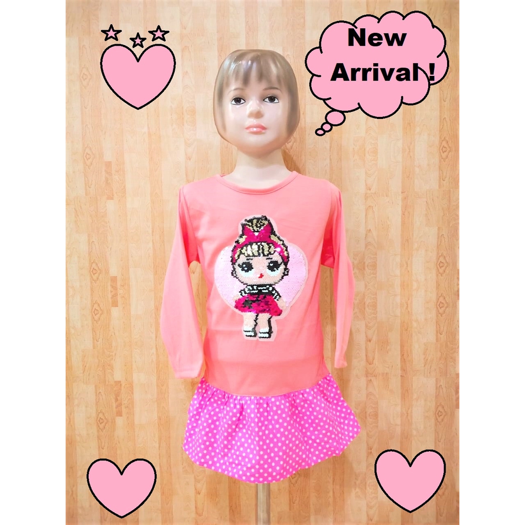 Baju/Tunik Kerut LOL Usap/Baju Tangan Panjang LOL Usap/Baju Murah Usap LOL/Baju Karakter LOL Usap