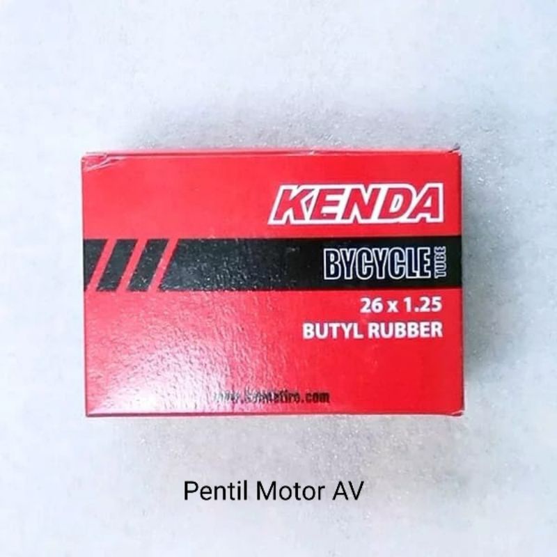 BAN DALAM SEPEDA 26 X 1.25 PENTIL MOTOR AV KENDA UNTUK SEPEDA HYBRID TOURING