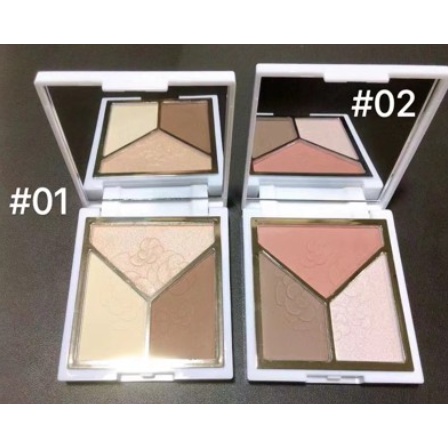 Lameila Pallete Eyeshadow Pallete 3 Warna Highlight 3D Tahan Lama LS 5097