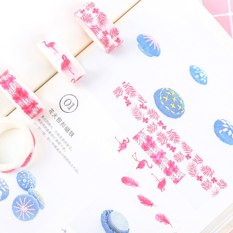 

Masking Tape Set 4pc Pink Nature