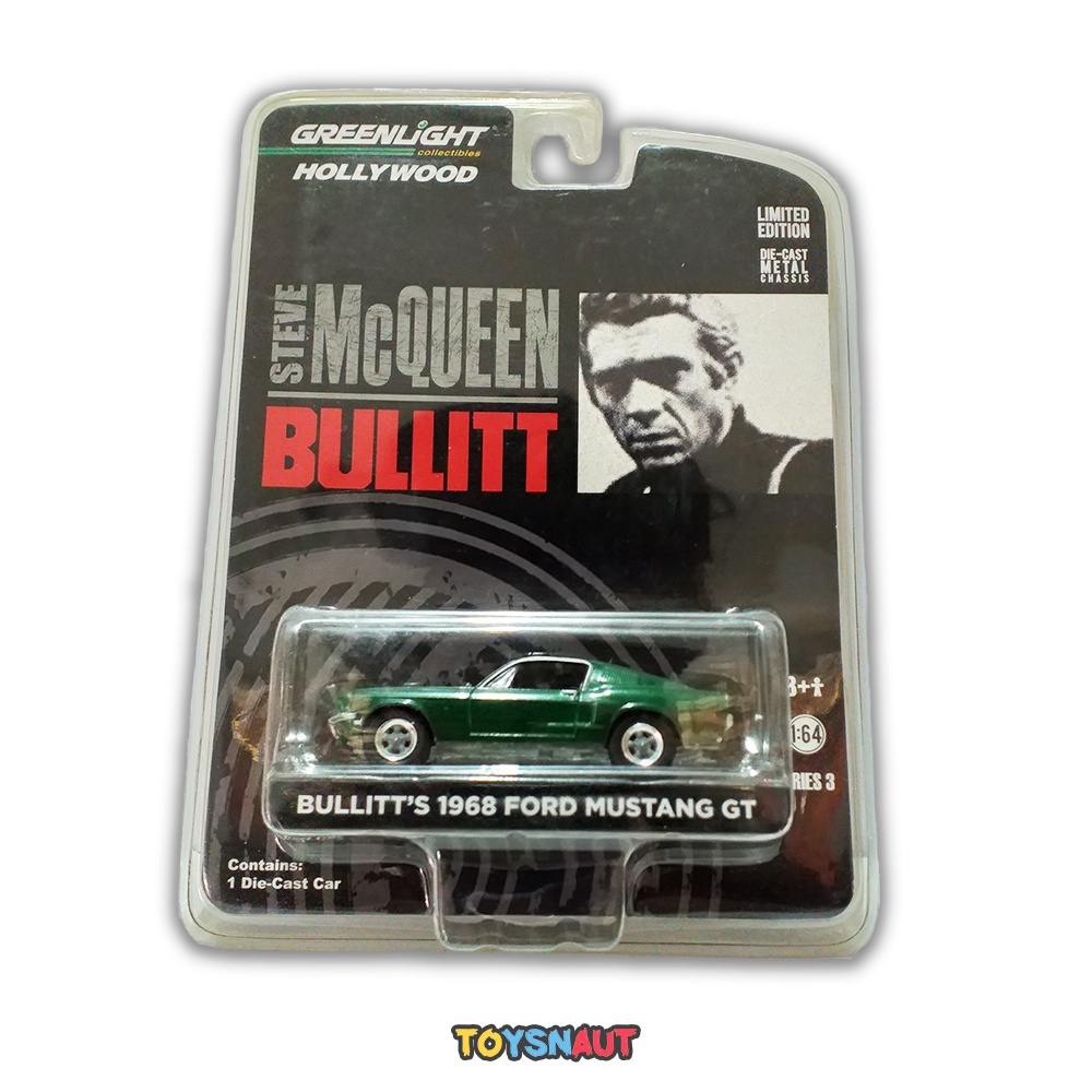 Greenlight Hollywood Steve McQueen Bullit's 1968 Ford Mustang GT Cars
