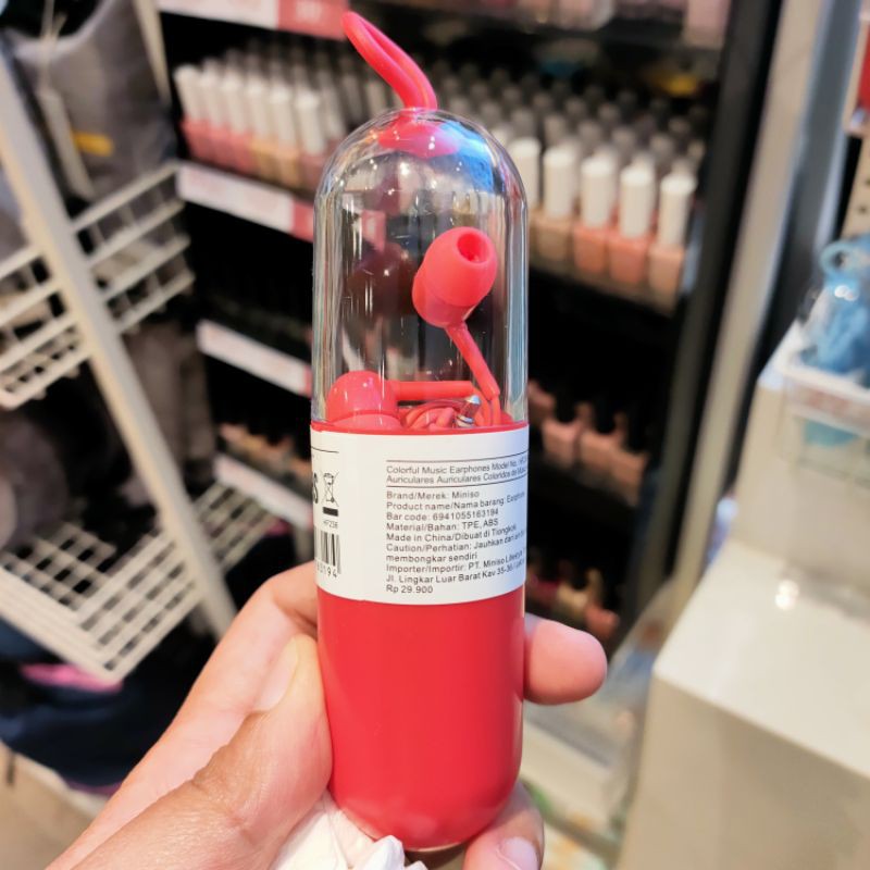 MINISO EARPHONE KABEL KAPSUL / MINISO HEADSHET KAPSUL / HEADSHET MINISO MURAH