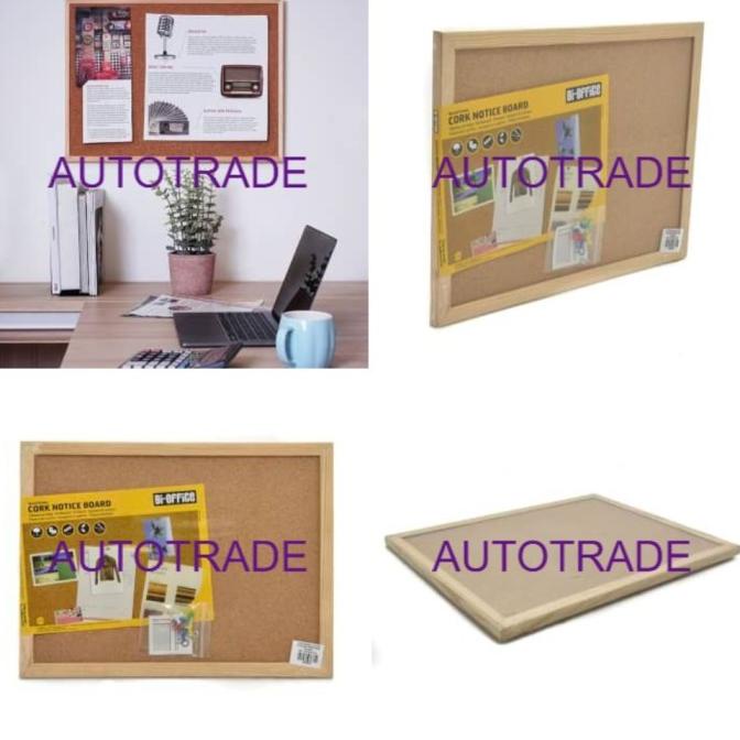 

BI-SILQUE CORK PIN BOARD / PAPAN MADING KAYU FIBRE 60X45CM SERBAGUNA