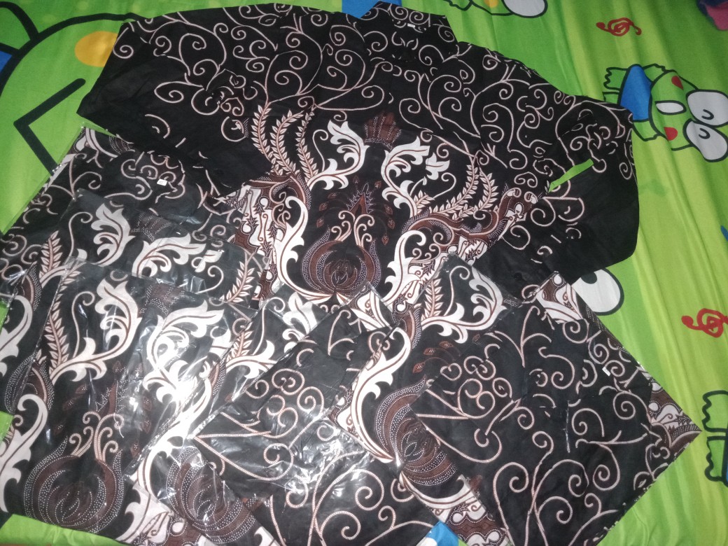 Kemeja Batik Pria Lengan Panjang Size M L Xl Xxl Bswart Batik Hrb026