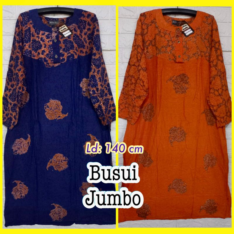 Daster panjang busui friendly jumbo LD 140 kekinian hijab batik pekalongan murah cantik surabaya
