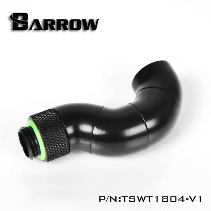 BARROW TSWT1804-V1 180 Snake 4-Way Rotary Adapter M-F Black