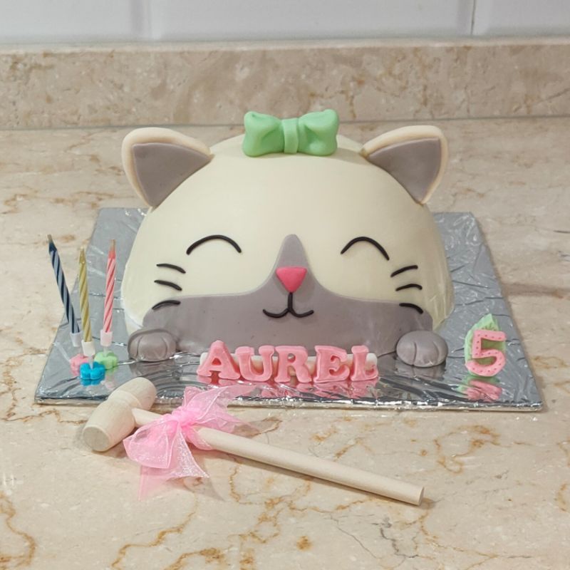 

Pinata Ulang Tahun / Pinata Smash Cake Meow Head / Model Kepala Kucing