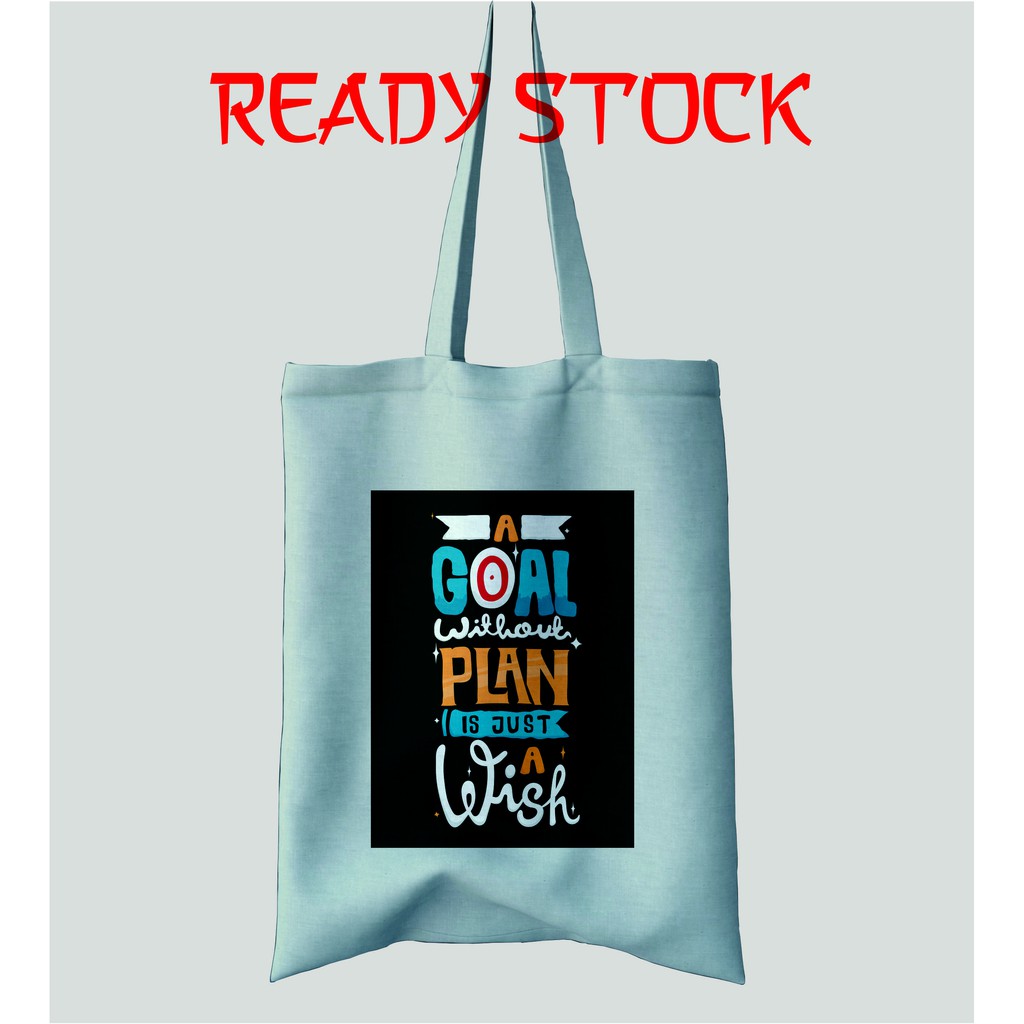 Totebag Premium - Canvas Drill - Bukan Blacu - Tas Fashion Wanita -  RS05