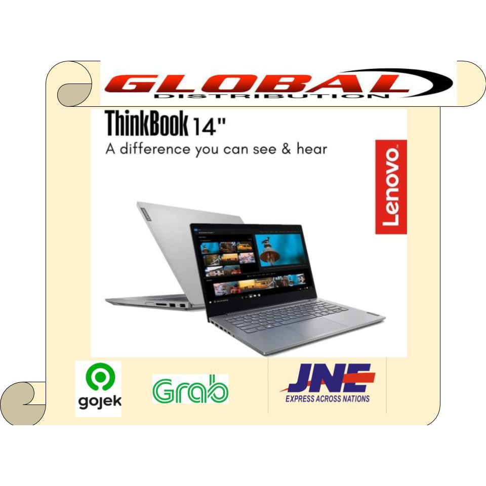 Laptop Lenovo ThinkBook i3 1005G1/8/Ssd256/Vga 2GB Radeon/14&quot;/Win10 + OHS - Resmi
