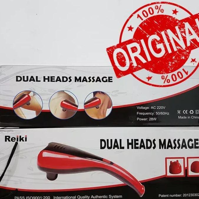 Alat Pijat Dolphin 2 kepala / Dual Heads Massager Merk REIKI