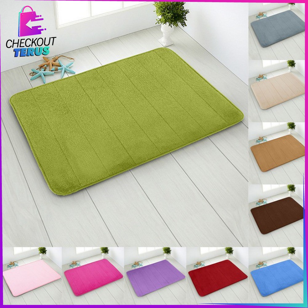 CT C362 Keset Kaki Anti Slip (80x60cm) Keset Kamar Mandi Anti Slip Bahan Memory Foam Keset Dapur Anti Slip Menyerap Air