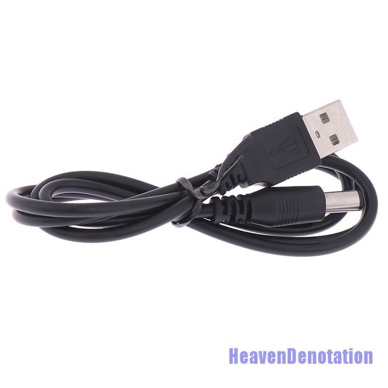 Hdn Kabel Charger Usb Ke Dc 5.5mm Plug Jack Untuk Mp3/Mp4 Player Hd