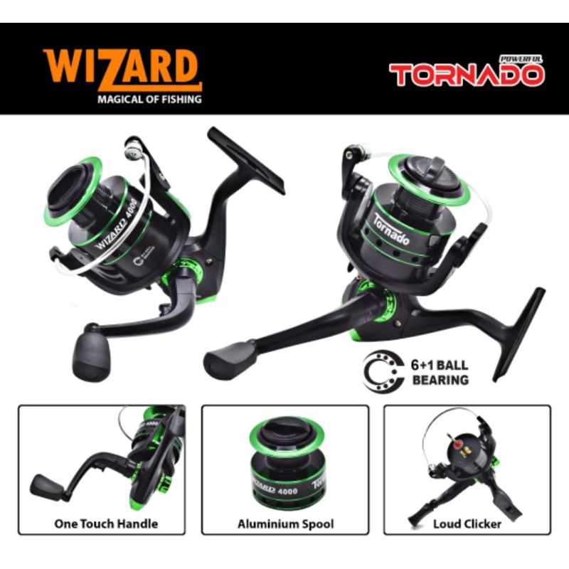 reel spining tornado wizard 6000 one way