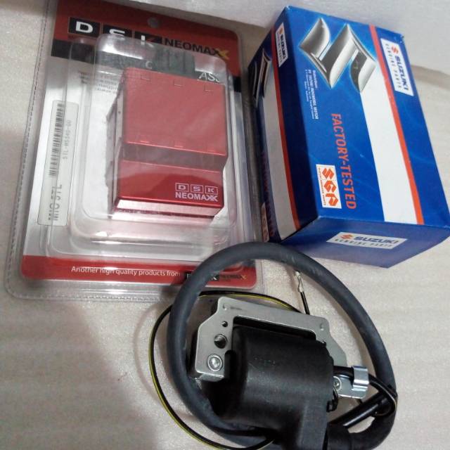 PAKET CDI RACING MIO LAMA 5TL DSK DAN KOIL RM JOWO SUZUKI GENUINE PART