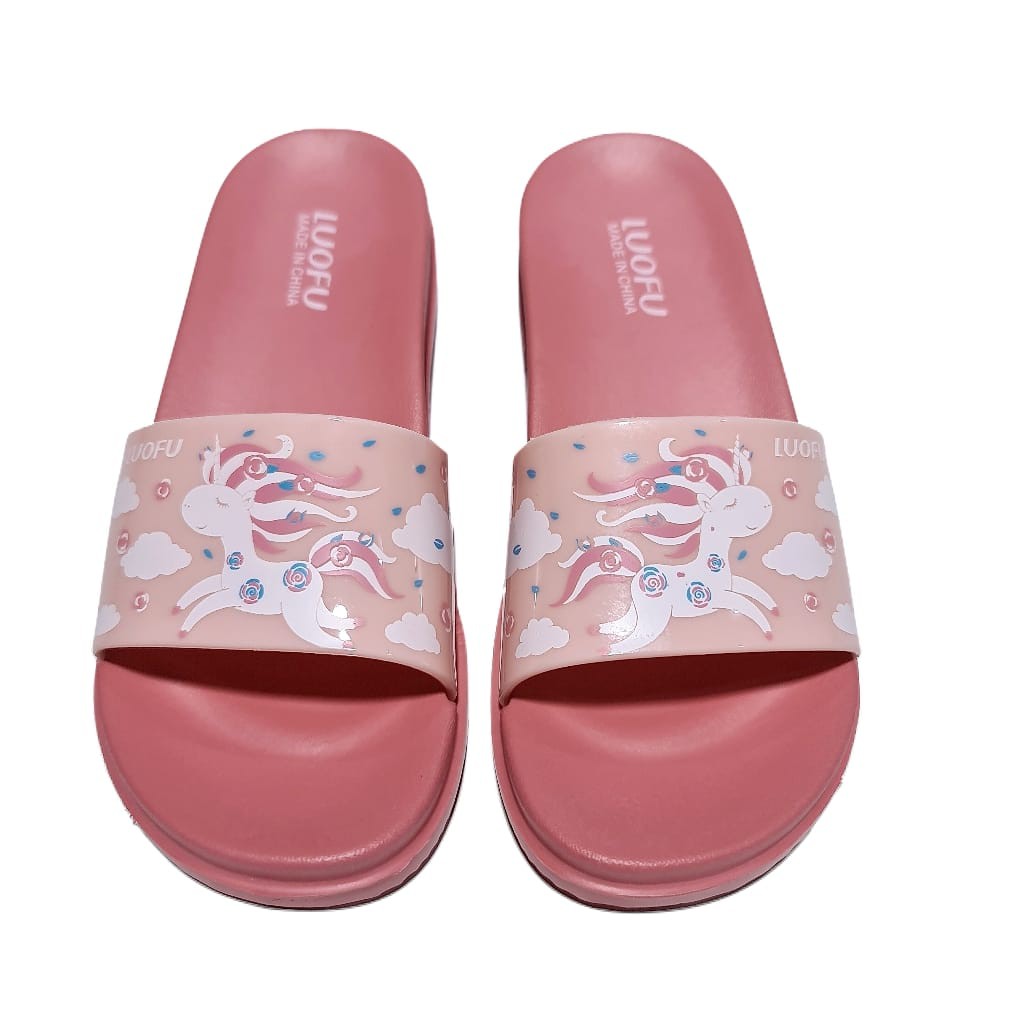 Jelly sandal anak cewek luofu sendal slop karet import E7159B10