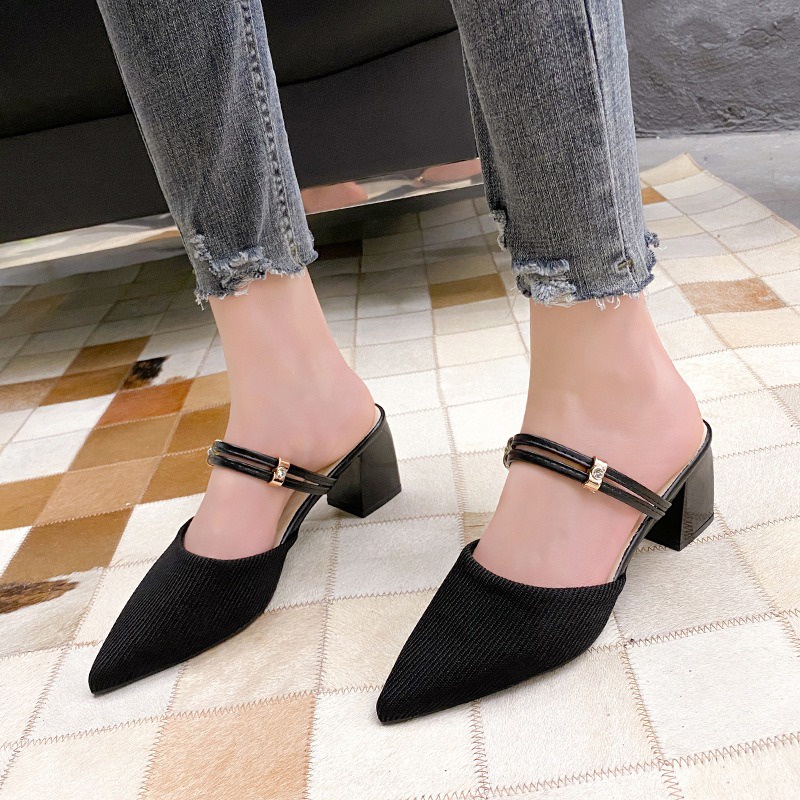 Sepatu High Heels Perempuan Cantik Spatu Hak Tinggi Tali Wanita Import Sepatu Pesta Formal SH-030