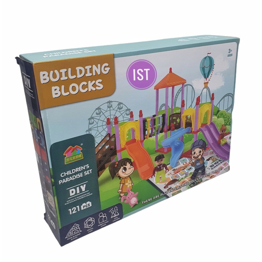 MWN Mainan Building Blocks Children's Paradise Set 121 Pcs No.699-133