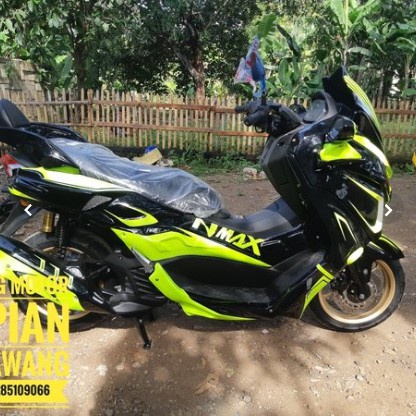 paket modifikasi yamaha nmax new 2020 predator variasi yamaha nmax predator fullbody yamaha nmax new