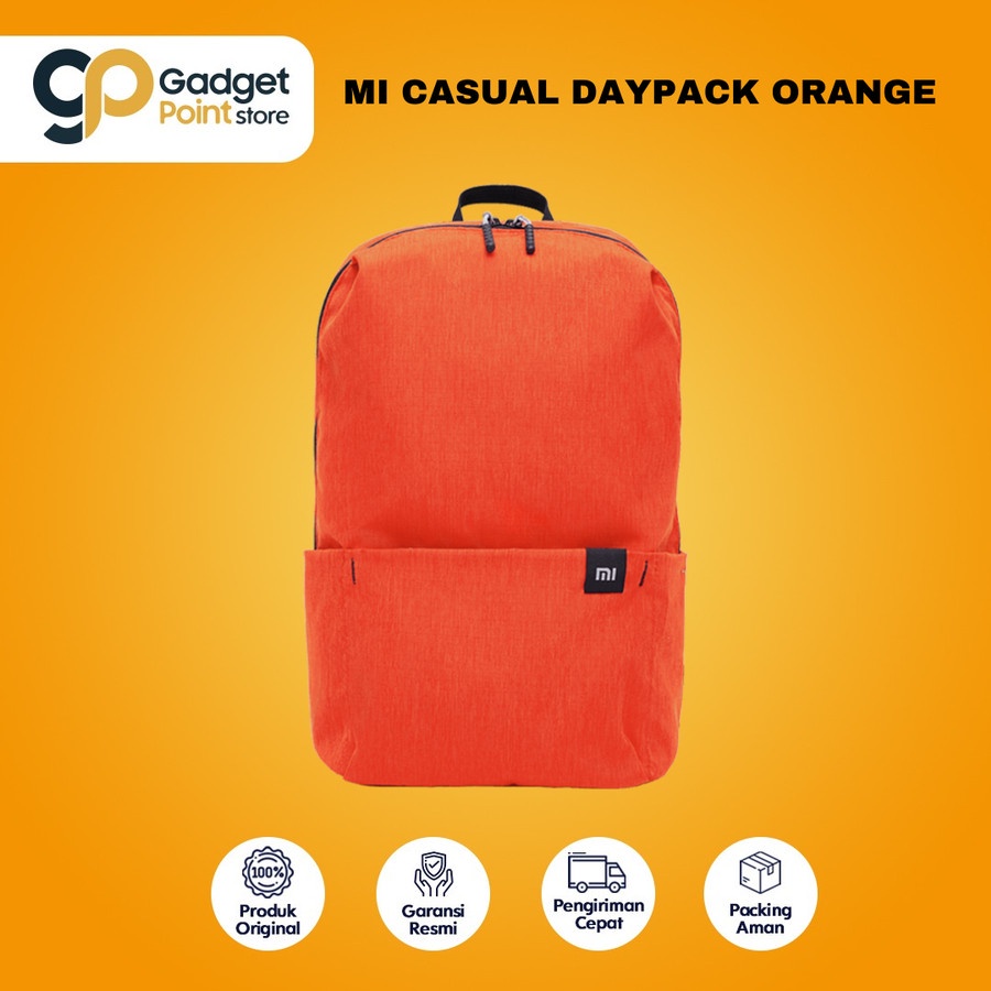 Tas | Ransel | Backpack  Xiaomi Mi Casual Daypack Original - Orange ( Garansi 7 Hari )