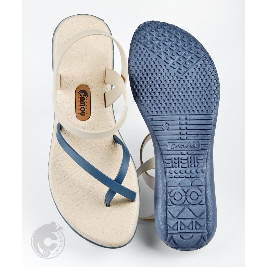 Sandal Camou Wanita Vivian Calmy Blue