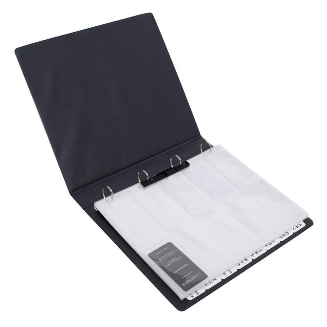 

Bantex Business Card Album 400 Cards A4 Atrachite Grey #5599 25