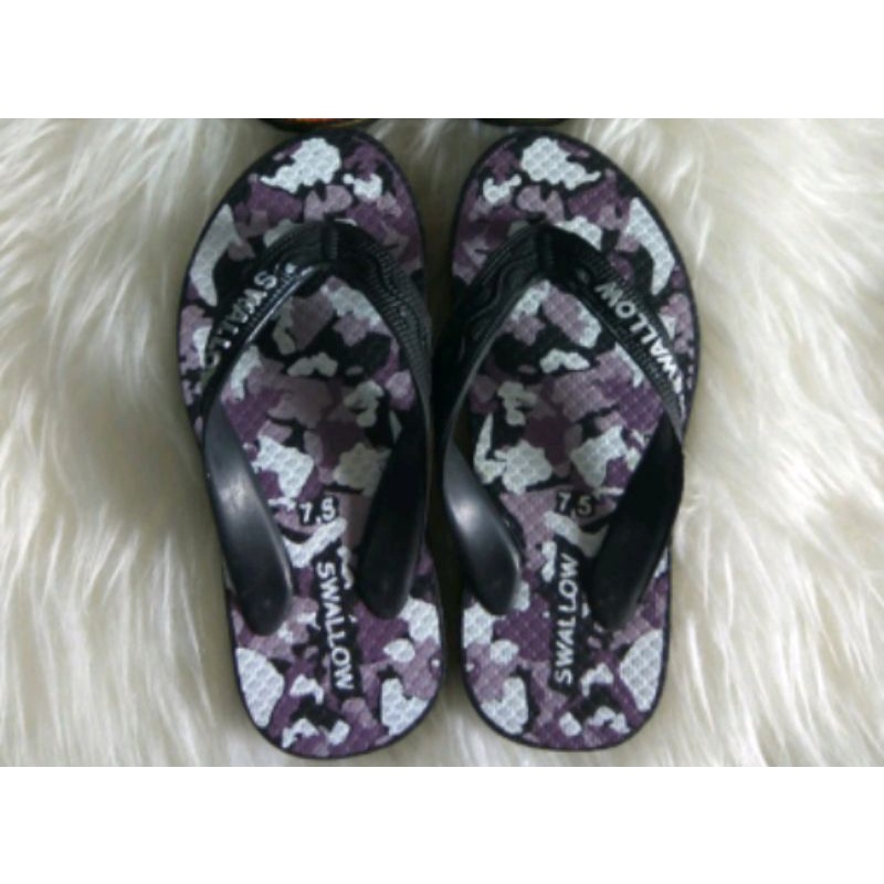 sandal jepit ank swalow armi uk 7,5 / swalow hitam uk 7,5 , wonder boy  uk 7,5