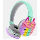 HEADPHONE / HEADSET  BANDO BLUETOOTH/WIRELESS UNICORN POP IT KARET TYPE K-32