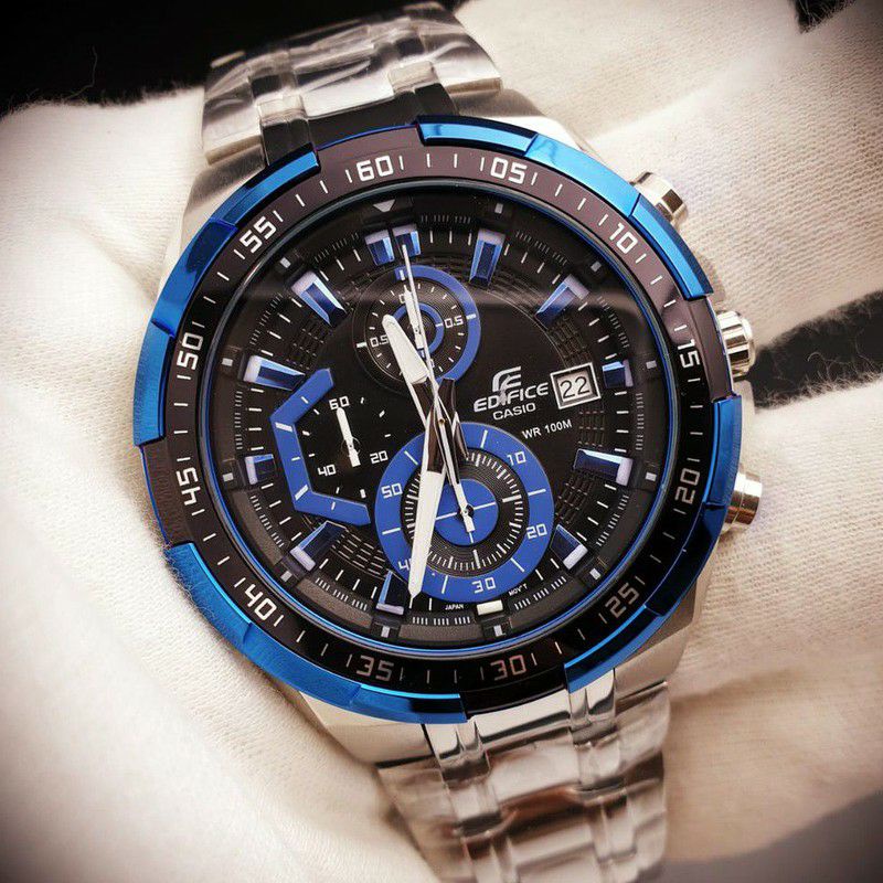 Jam tangan pria CASIO EDIFICE EFR-539D-1A2V baterai, include box fullset