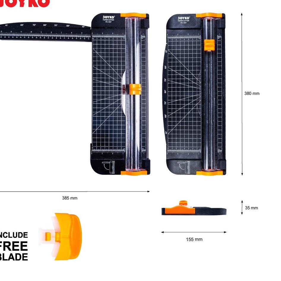 

Big Sale pemotong kertas dorong tarik paper cutter A4 JOYKO PC 1637 16X37 CM !