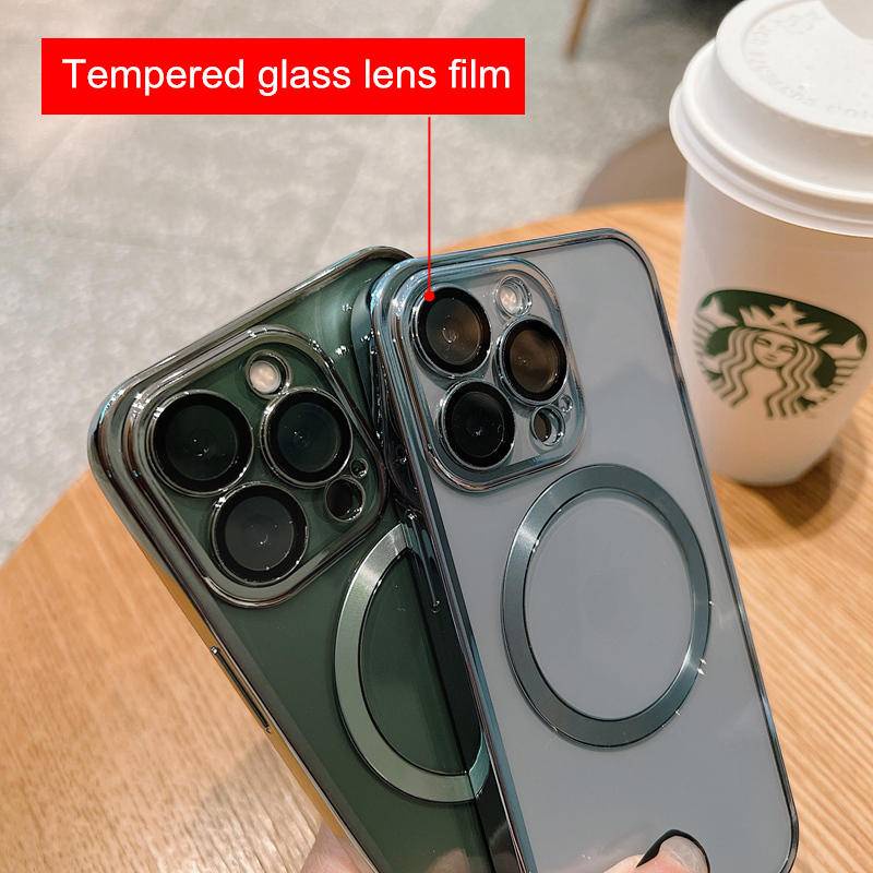 Case Pelindung Lensa Magnetik electroplated Untuk iPhone X XS Max XR 7 8 Plus SE 2020 2022 SE3