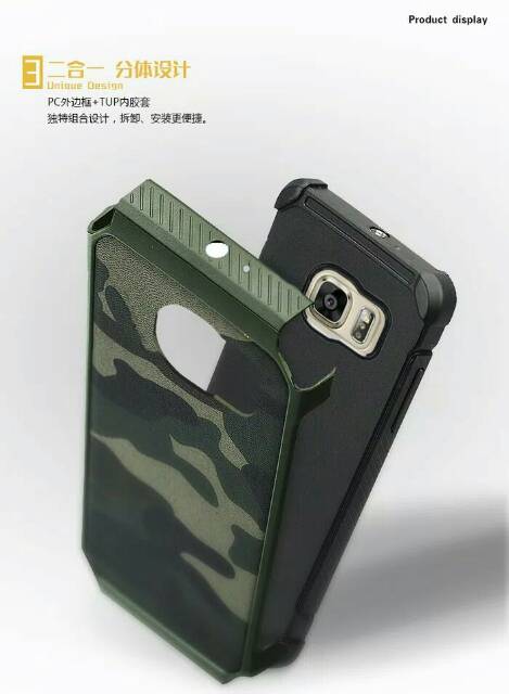 NX Case Protective Case Military Galaxy S8 S8 + S8 Plus Shockproof Casing motif Loreng Army