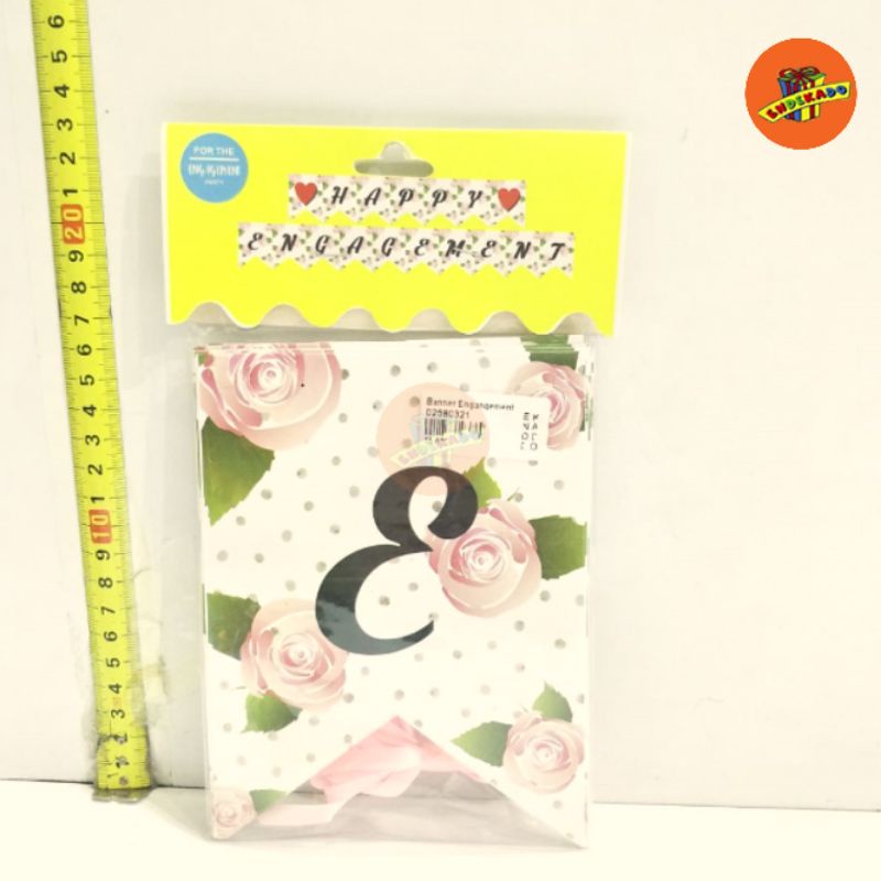 BANNER HAPPY ENGAGEMENT PTH - Banner Tunangan