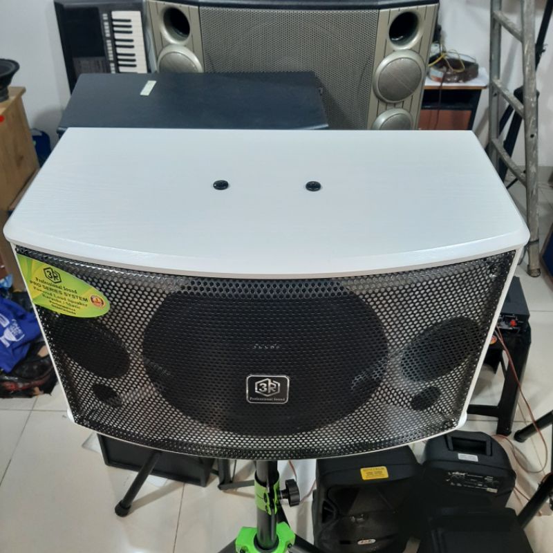 Speaker Pasif 3R 10 Inch Warna Putih - 1 Set ( 2 Unit ) Type : CORVUS