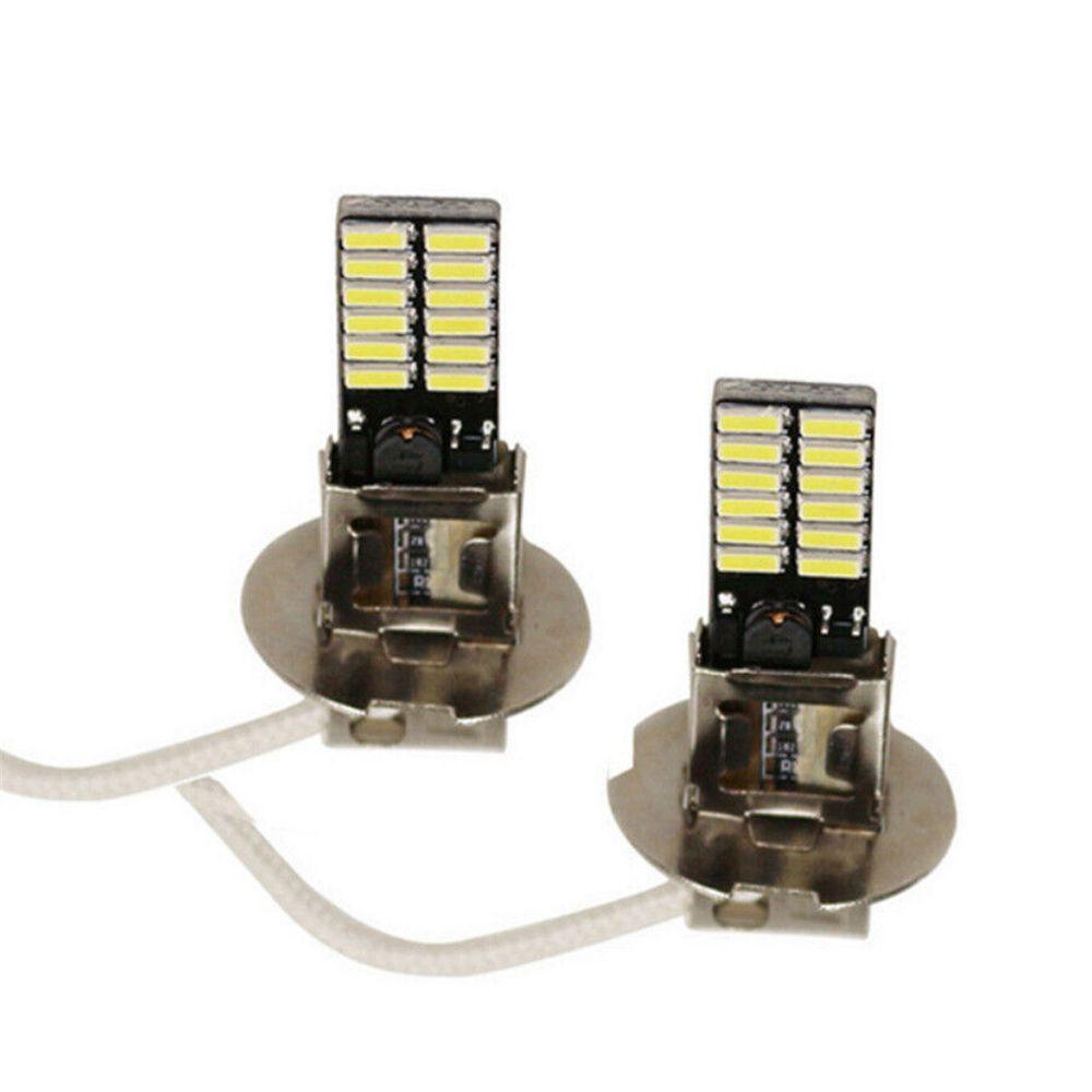 Nanas 2Pcs Lampu Kabut Mobil 2 Pcs LED Super Terang Hi/Low Kit Beam DRL